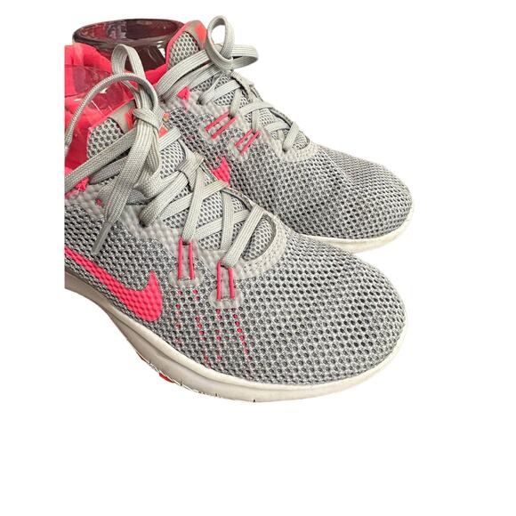 Nike Women's Flex Trainer 7 Gray/ Pink Running Shoes 898479-006 (Size US 7) - Picture 5 of 9